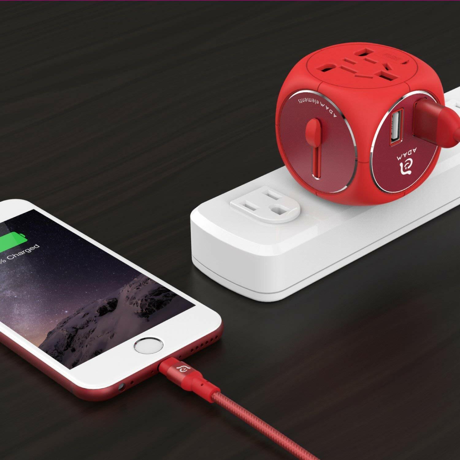 Travel Adapter Converter,Plug in Wall Outlet for Power/Universal Dual USB Charge