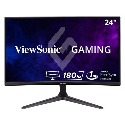 ViewSonic 24'' Curved 165Hz LED Gaming Monitor Black (VX2418C)