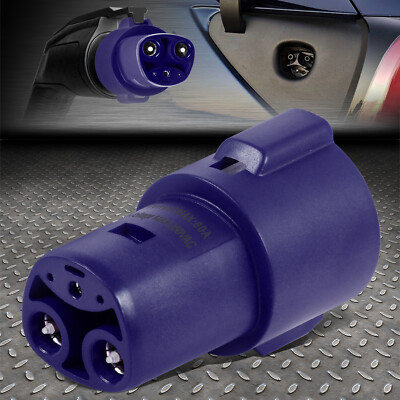 Разъем адаптера для зарядки зарядного устройства Tesla 250V SAE J1772 для модели S / X / Y/3 Синий