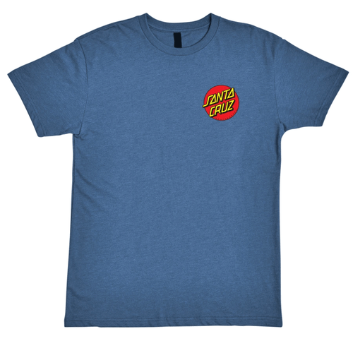 Santa Cruz Skateboard Shirt Classic Dot Chest Heather Cool