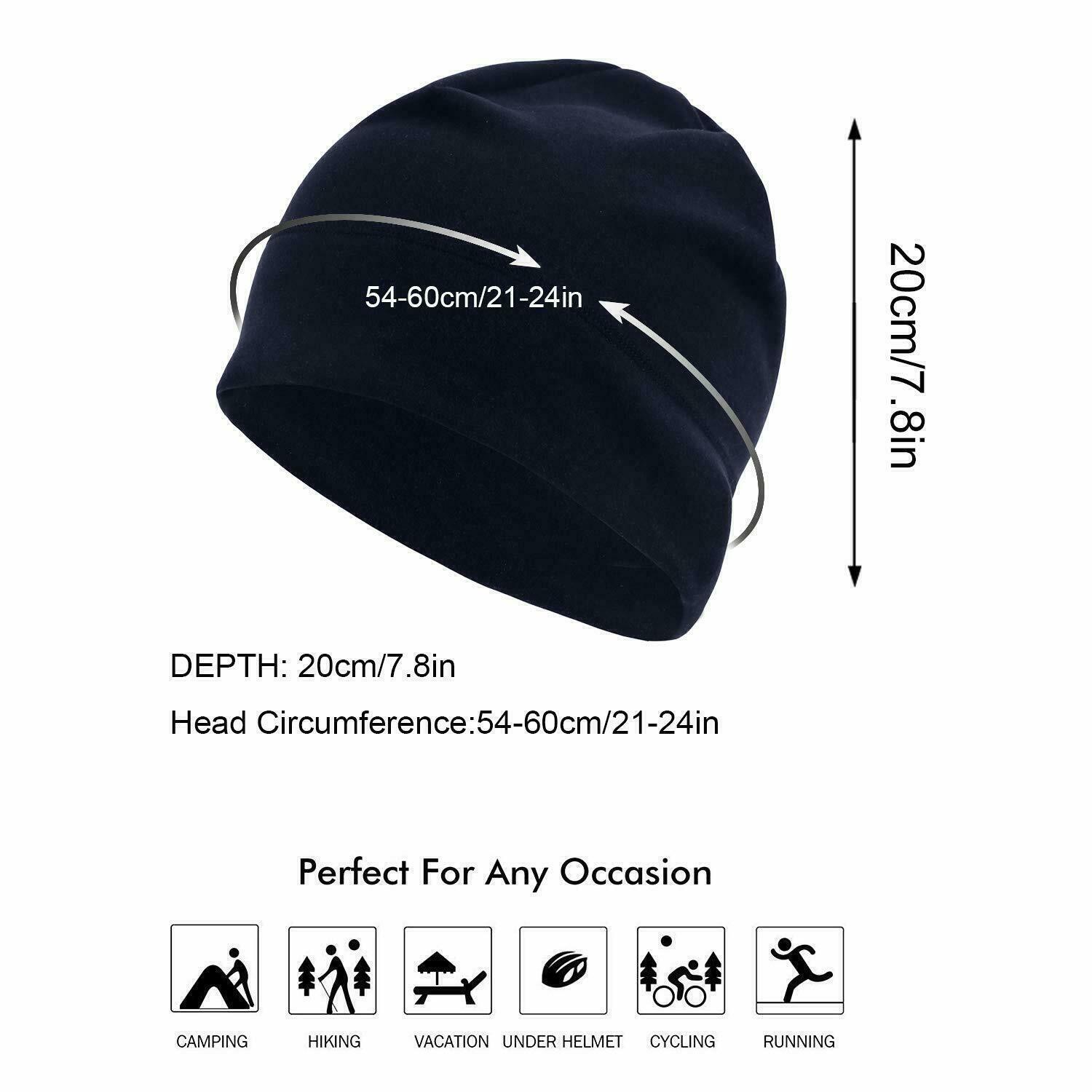 3X Tactical Warm Winter Fleece Watch Cap Military Beanie Skull Hat for Men Women