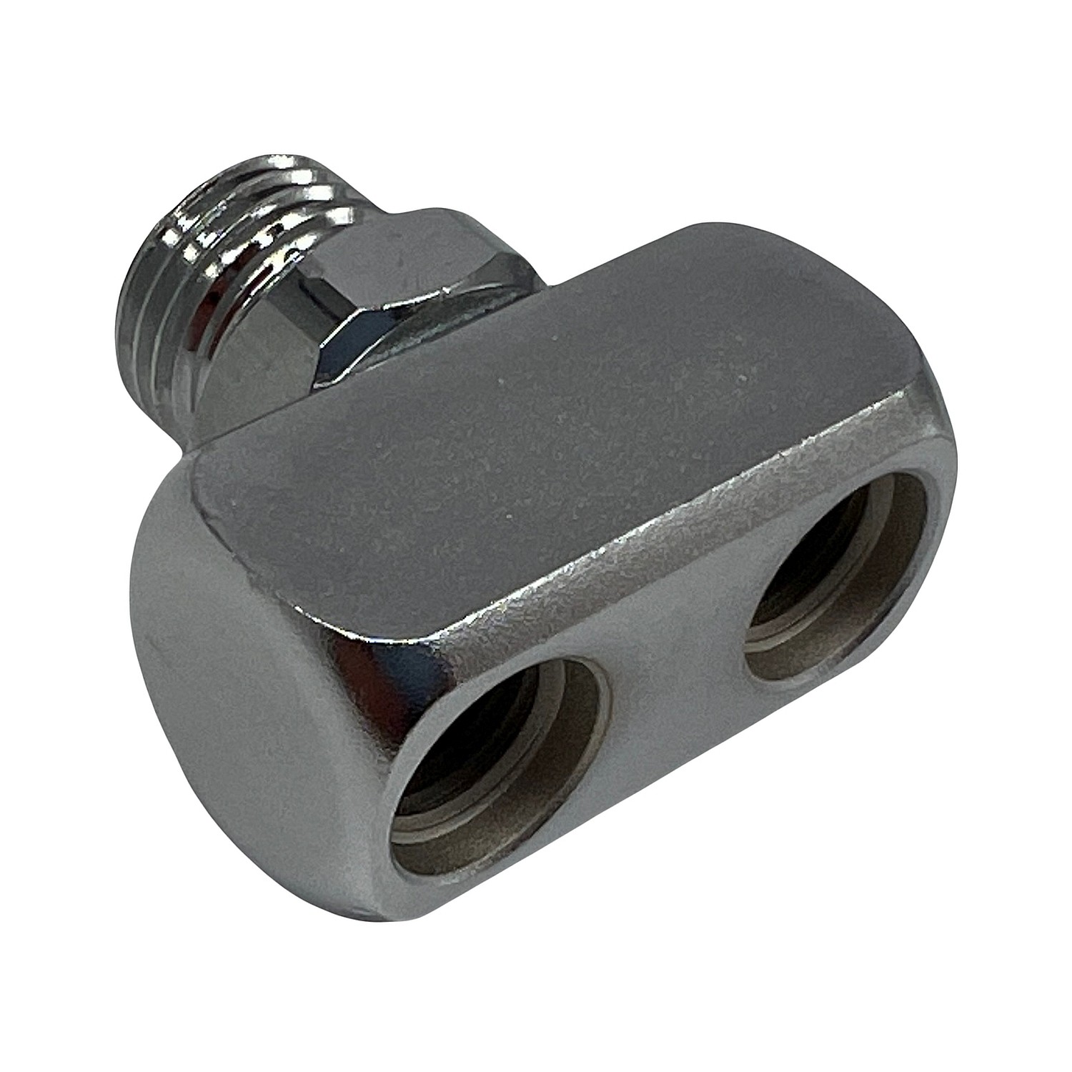 SF-1 TopDeal: Atemregler Mitteldruck-Verteiler  9/16 auf 2 mal 3/8 T-Block