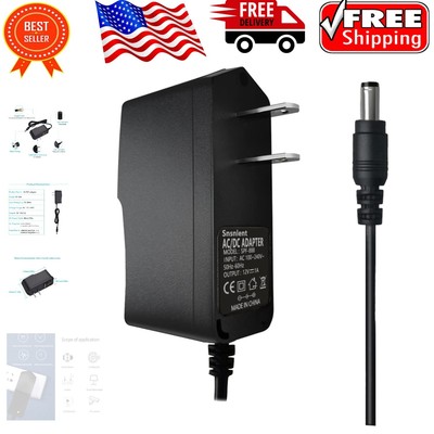 Versatile 12W Power Supply Adapter with Short Circuit Protection - 10ft Cord