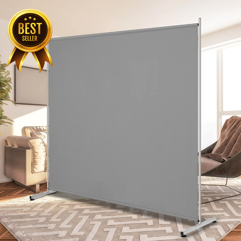 Large Panel Room Divider Privacy Screen Freestanding Office Partition 71 x 69.5