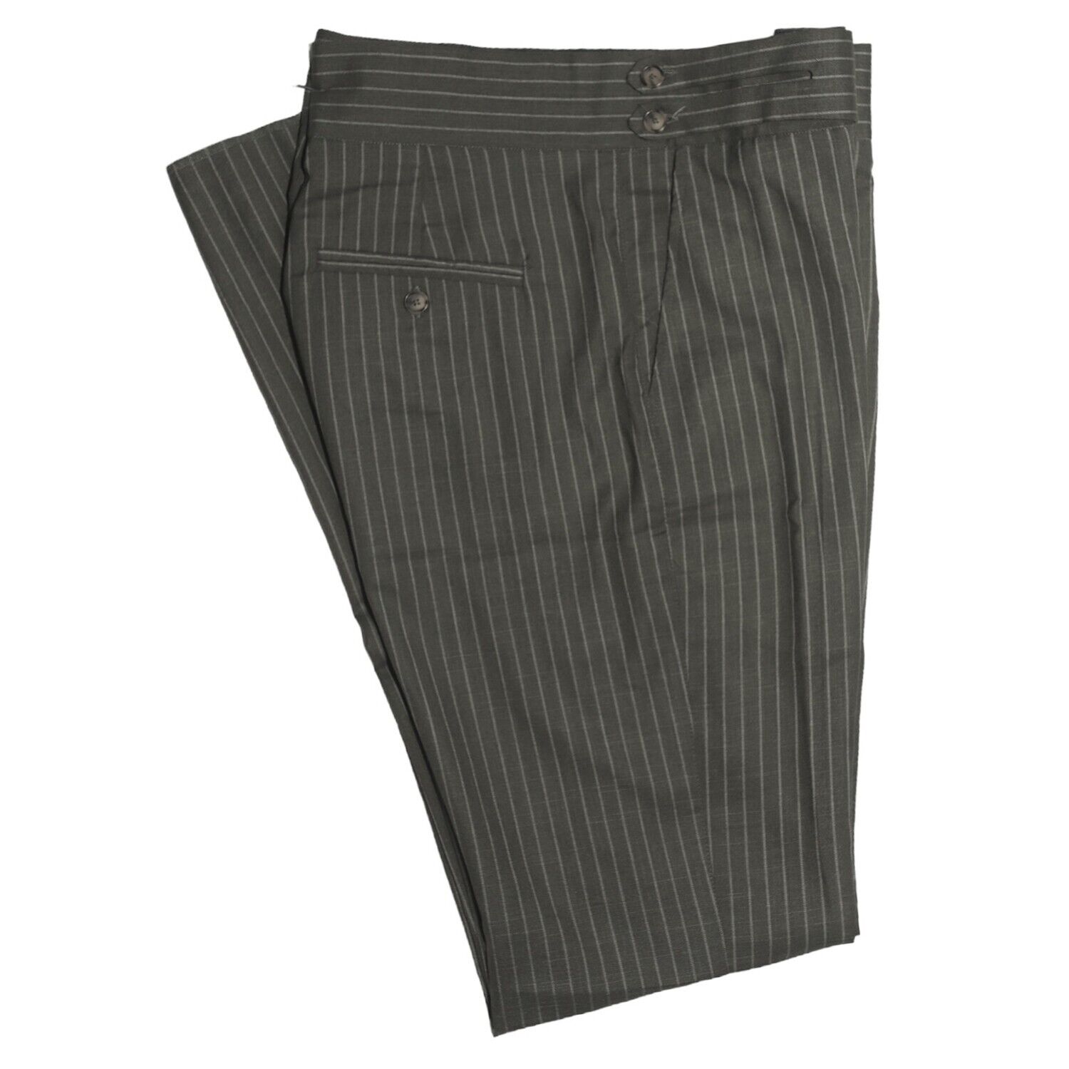 Mens Gurkha Pants Gray Striped Wool Slim High Waist Flat Front Dress Trousers 36 | eBay Mens Gurkha Pants Gray Striped Wool Slim High Waist Flat Front Dress Trousers 36 | eBay