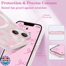 UEEBAI Magnetic for iPhone 15 Plus and iPhone 14 Plus Case, Bow Case Compatible with MagSafe, Wireless Slim Clear Ribbon Phone Cover Anti-Yellowing Shockproof Protective Cover for Women Girl- Pink