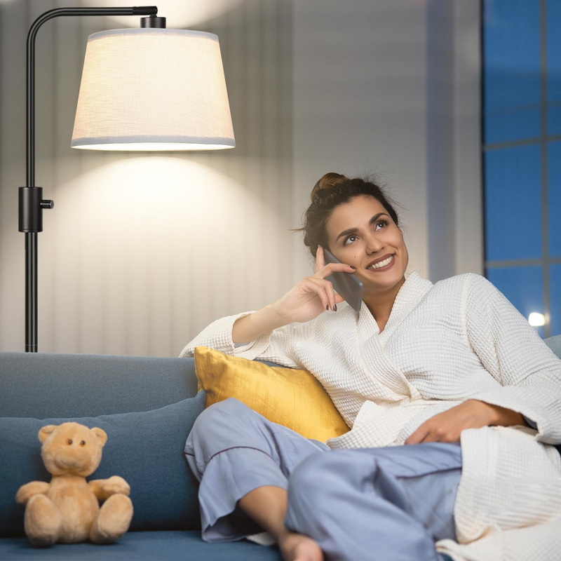 【Upgraded】Dimmable Floor Lamp, 1000 Lumens LED Edison Bulb Included, Nintiue Arc