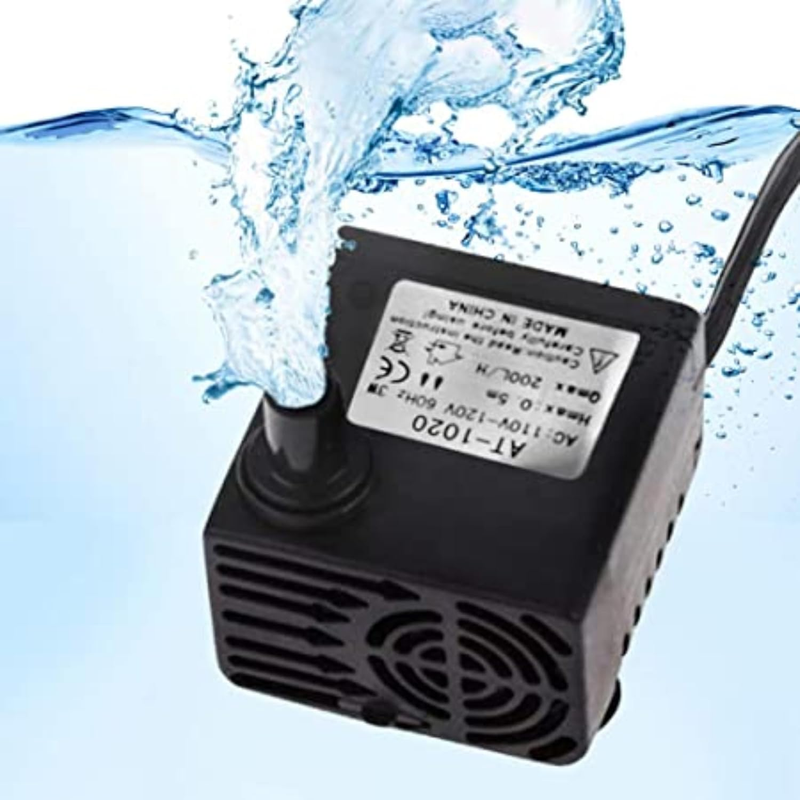 55 GPH 3W Small Submersible Water Pump, Fits All Cat & Dog Water Bowl, & Most