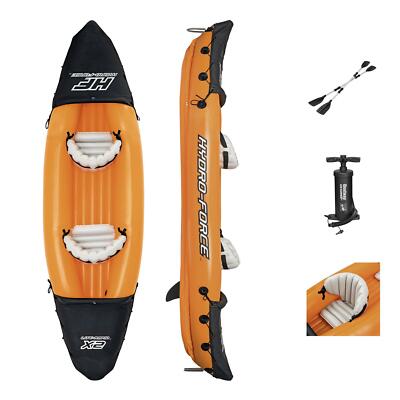 Bestway 65077 Hydro-Force Kajak-Set Lite-Rapid X2 Aufblasbares Boot 2 Personen