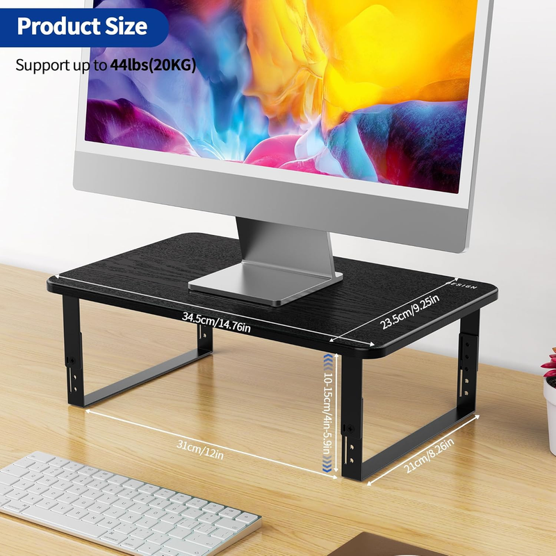 MS01 Monitor Stand Riser, Height Adjustable Laptop Stand, Computer Monitor Stand