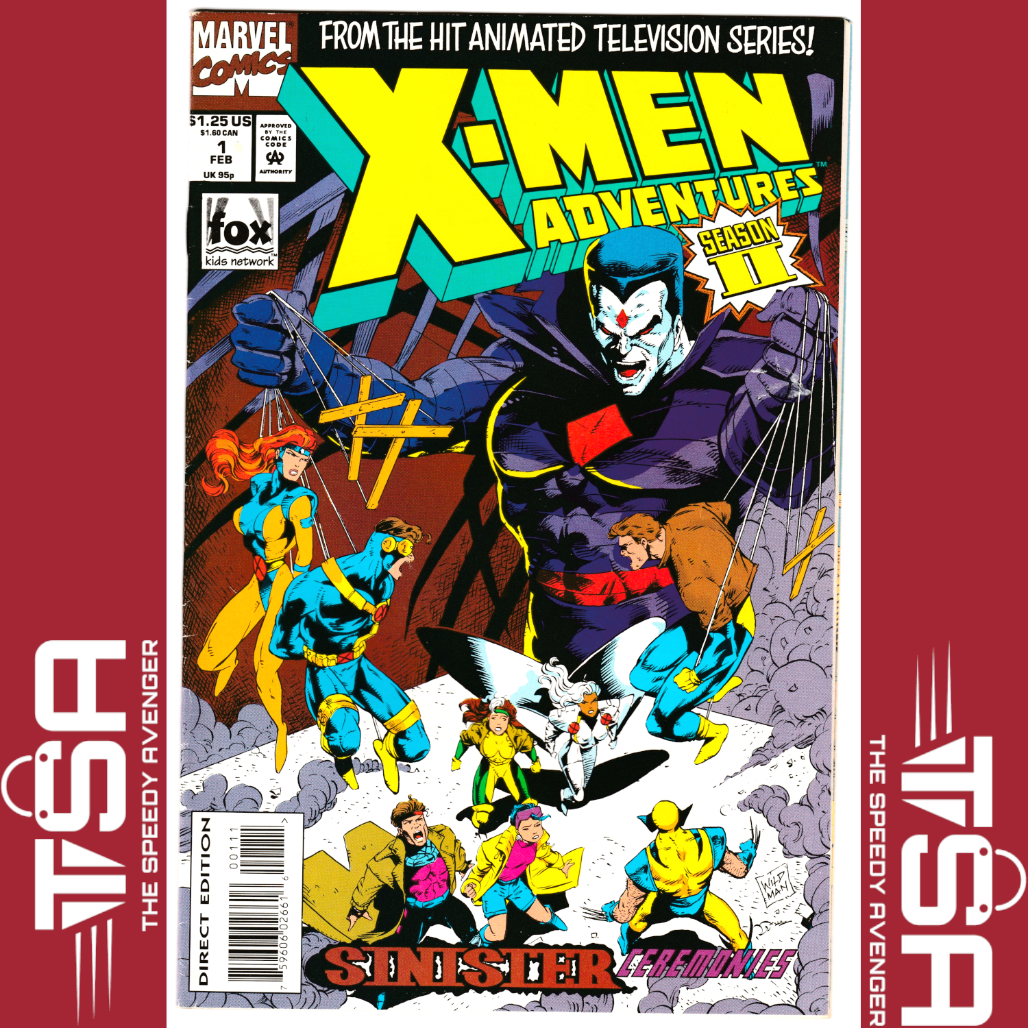 X-MEN ADVENTURES #1 (Vol 2) Season II Marvel Comics Mr Sinister 1994 Wildman