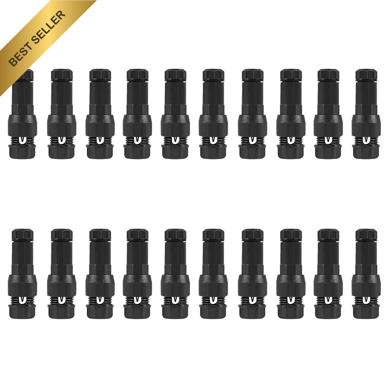 20Pcs Low Voltage Fastlock Wire Connectors 12-14 Gauge Cable Connector Work Wate