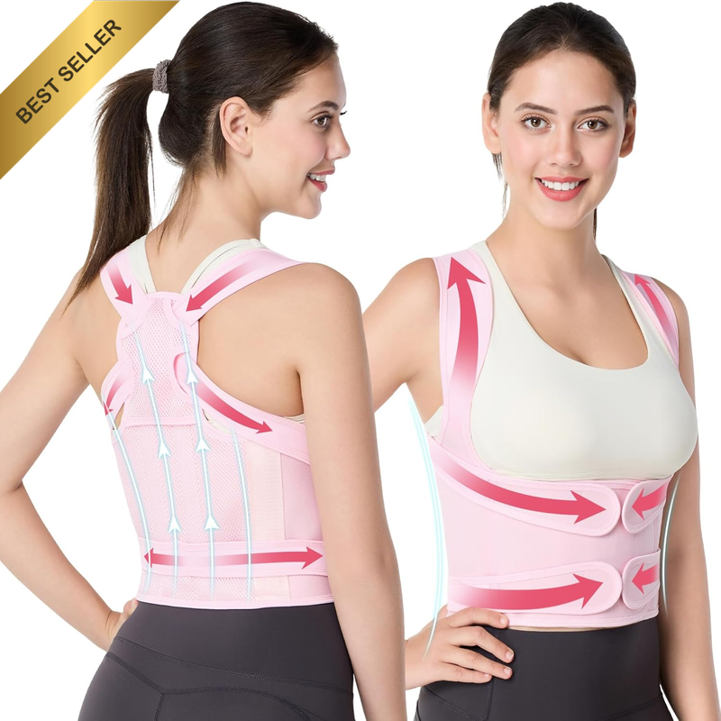 Adjustable Posture Corrector Back Brace for Men Women, Scoliosis Hunchback Spine