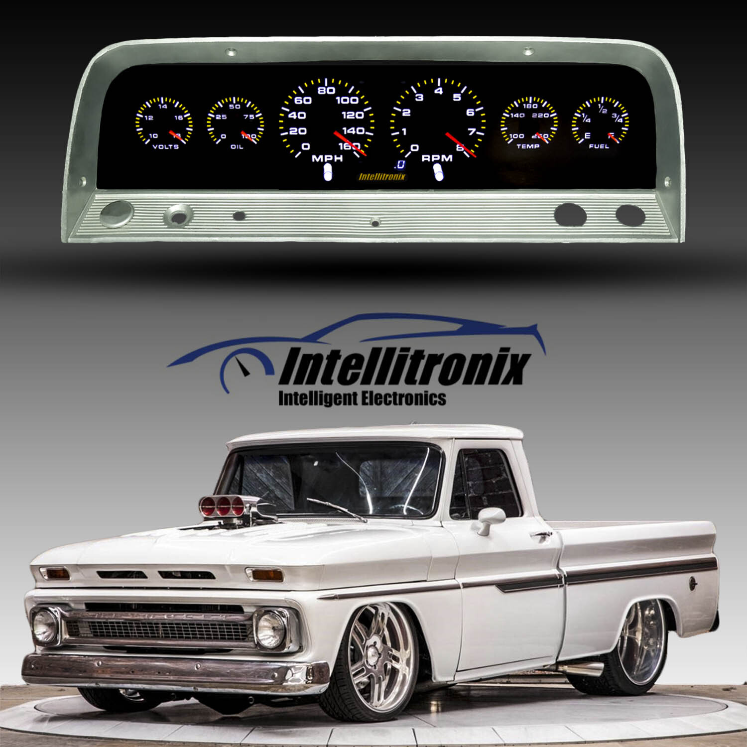 Intellitronix Analog Gauge Cluster 1964-1966 Chevy Truck Intellitronix Analog Gauge Cluster 1964-1966 Chevy Truck
