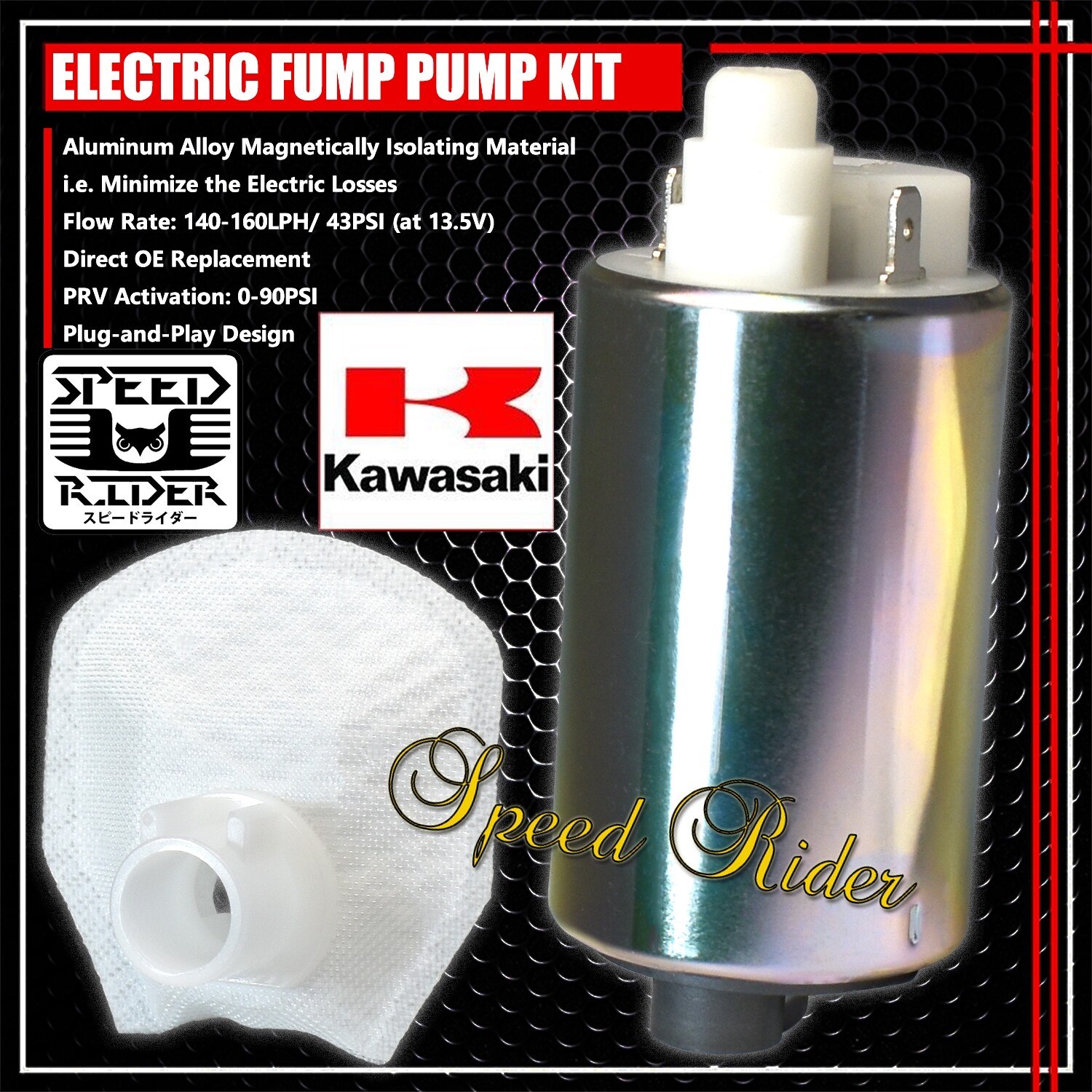 ＊E・R・K＊ FOR NINJA 300/650/1000/ZX-6R/10R/Z1000 OE REPLACEMENT FUEL