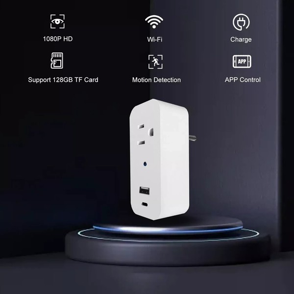 1080P WiFi Spy Hidden Camera Motion Detection Security Nanny Cam Mini Cam - Image 7