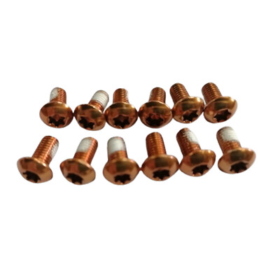 12Pcs MTB/ROAD Bicycle Disc Brake Rotor Torx T25 Screws M5x10mm Bolts Hope