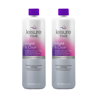 Leisure Time Bright & Clear Spa Hot Tub Clarifier Chemical - 2 Quarts