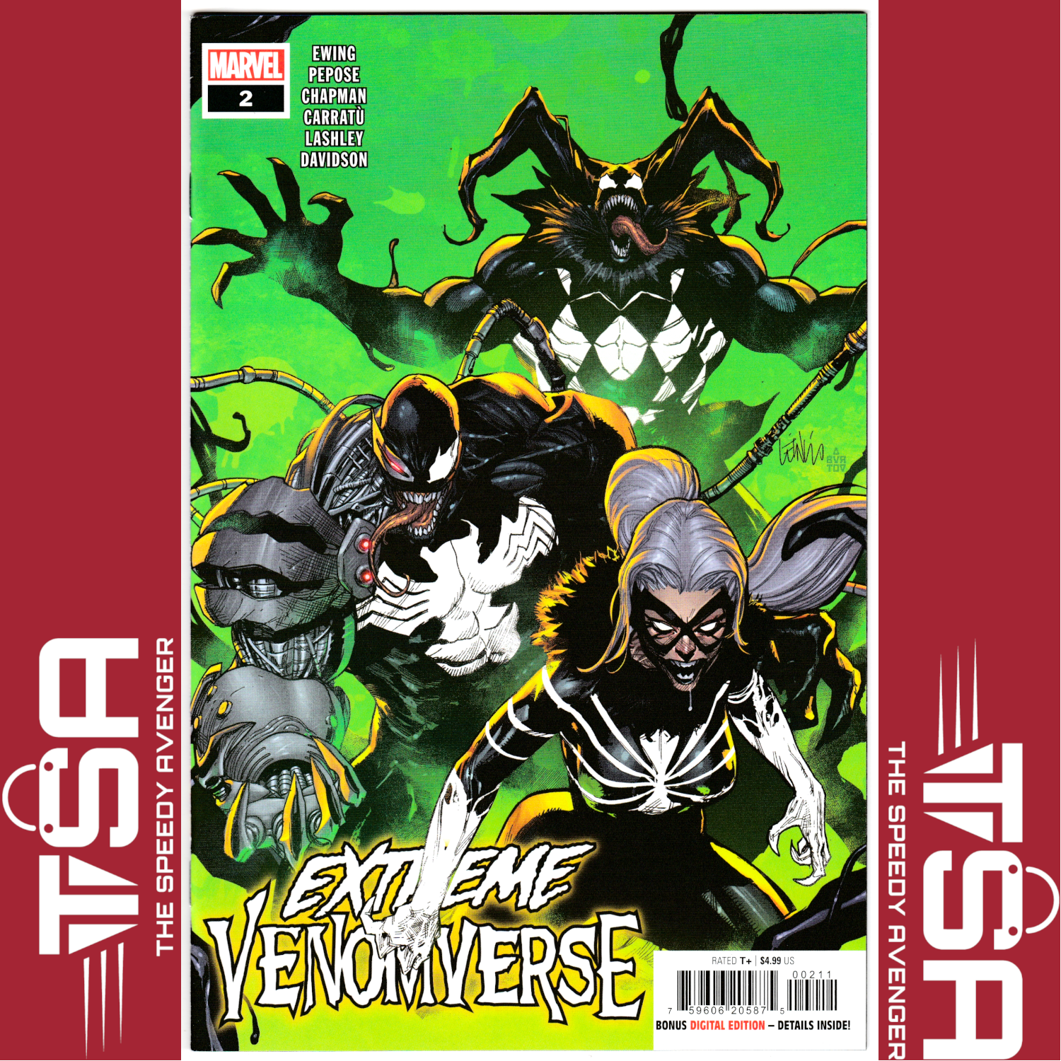 EXTREME VENOMVERSE #2 Leinil Francis Yu Regular Cover FIRST LIFE MODEL VENOM LMV