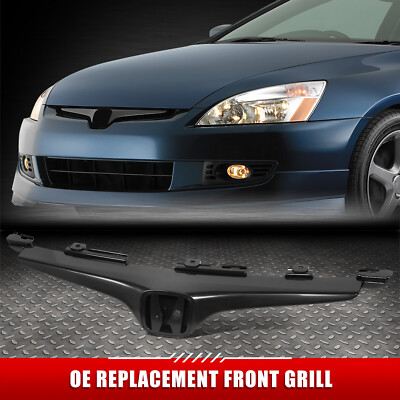 Для 03-05 Honda Accord 2Dr в стиле OE Черная передняя решетка радиатора с эмблемой