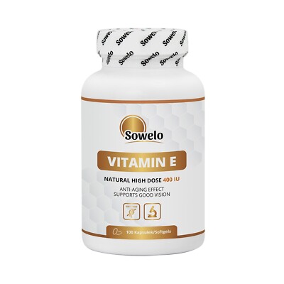 SOWELO NATURAL VITAMIN E 400IU 100 SOFTGELS