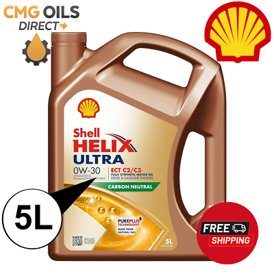 SHELL HELIX ULTRA ECT ACEA C2 C3 0W 30 FULLY SYNTHETIC 5L API SN