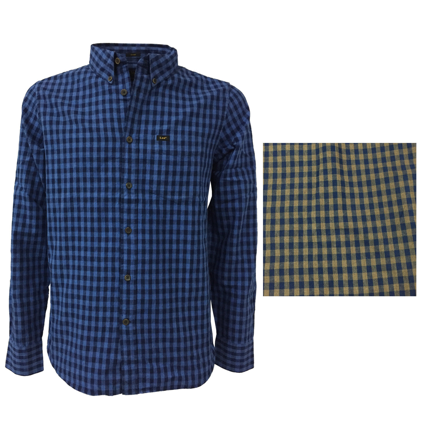 00s Lee check pattern shirt
