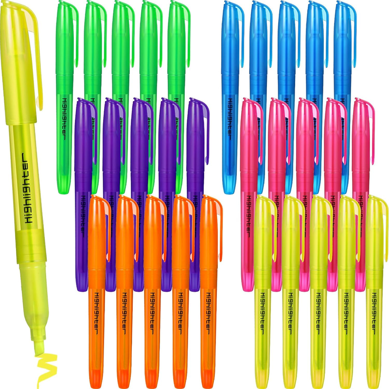 Chisel Tip Highlighter Pens