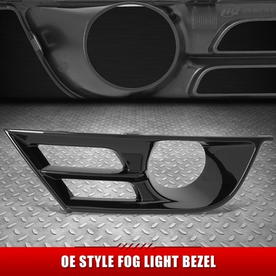 Для 15-17 Chrysler 200 Матово-черная передняя противотуманная фара с левой стороны водителя/Рамка фонаря