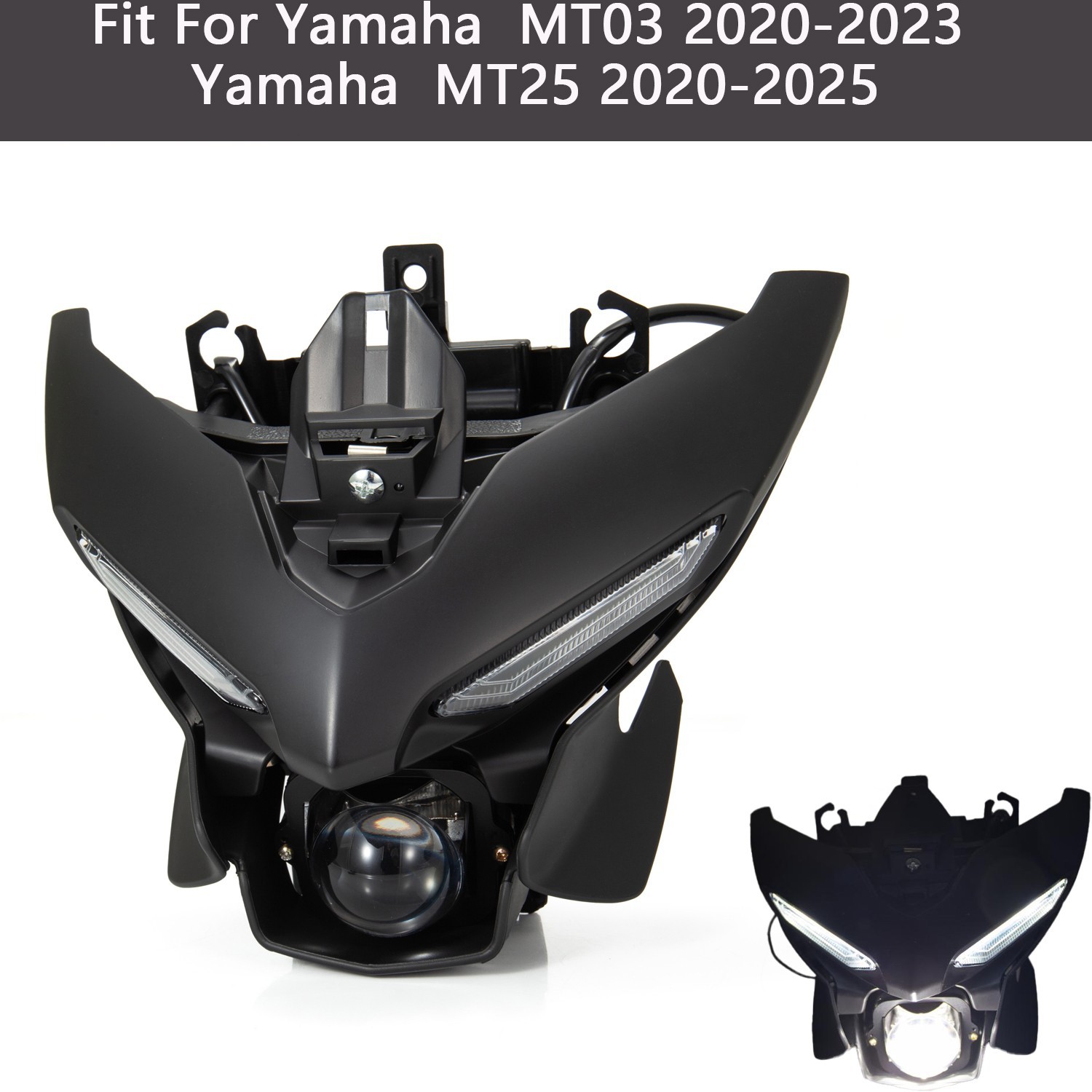 38灯MOLDS 2023 LED Front Headlight Assembly Fit For Yamaha MT-03 2020-2023