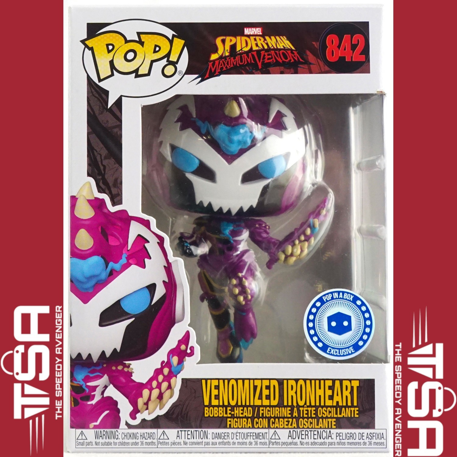 Funko Pop! Marvel VENOMIZED IRONHEART #842 Pop In A Box Exclusive Riri Williams
