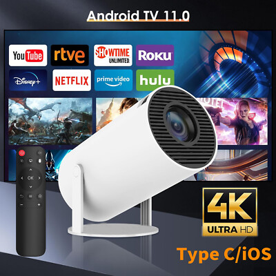 4K Proyector Para Moviles Celular Wifi Bluetooth Android Y Ios Iphone Portatil