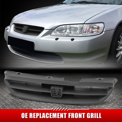 Для 98-00 Honda Accord 2-дверный OE Style Матово-черная передняя решетка радиатора без молдинга