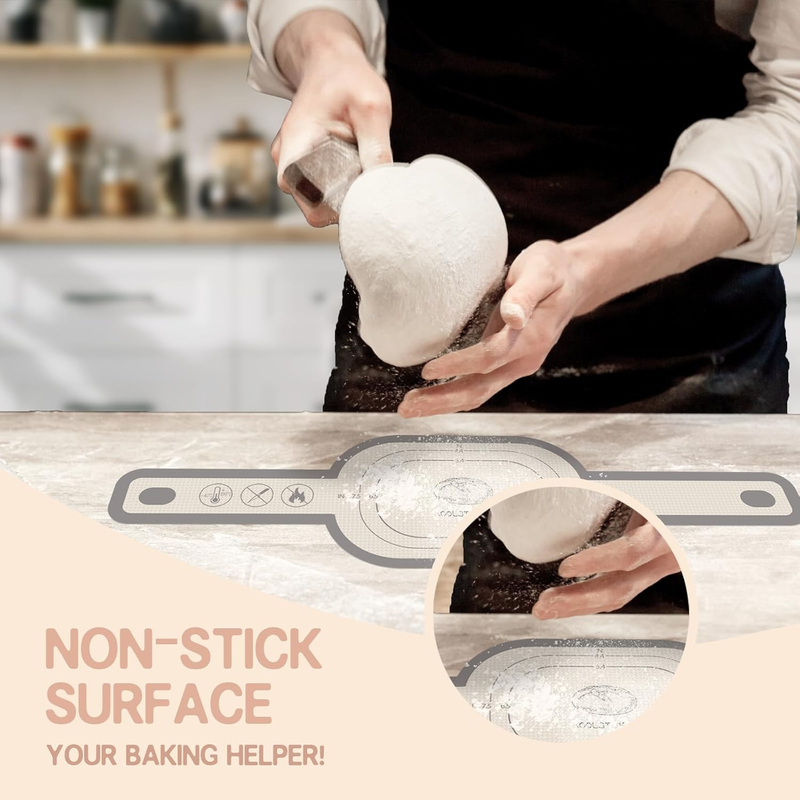 Silicone Bread Sling for Dutch Oven, 2 PCS Oval and Round Non-Stick, Easy Clean