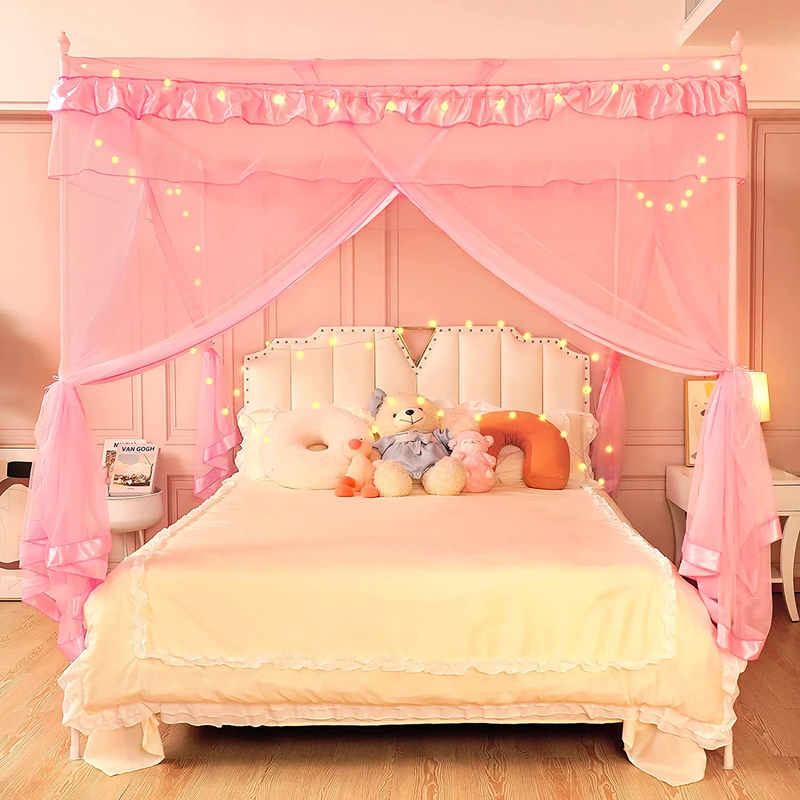 Canopy Bed Curtains - Bed Canopy for Girls Bed Curtains Princess Bed Canopy Bed