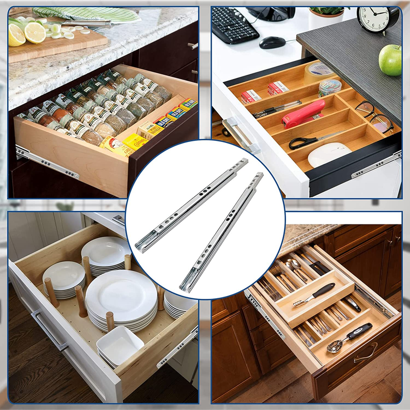 9.7 Inch Drawer Slides, Metal Drawer Slide, Small Drawer Rails, Ball Bearing Two
