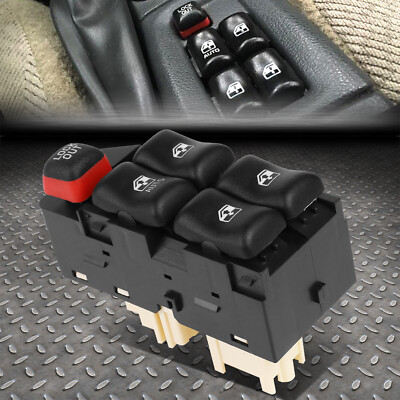 ДЛЯ 00-05 CHEVY CAVALIER PONTIAC SUNFIRE 4-ДВЕРНЫЙ ВЫКЛЮЧАТЕЛЬ СТЕКЛОПОДЪЕМНИКА СО СТОРОНЫ ВОДИТЕЛЯ