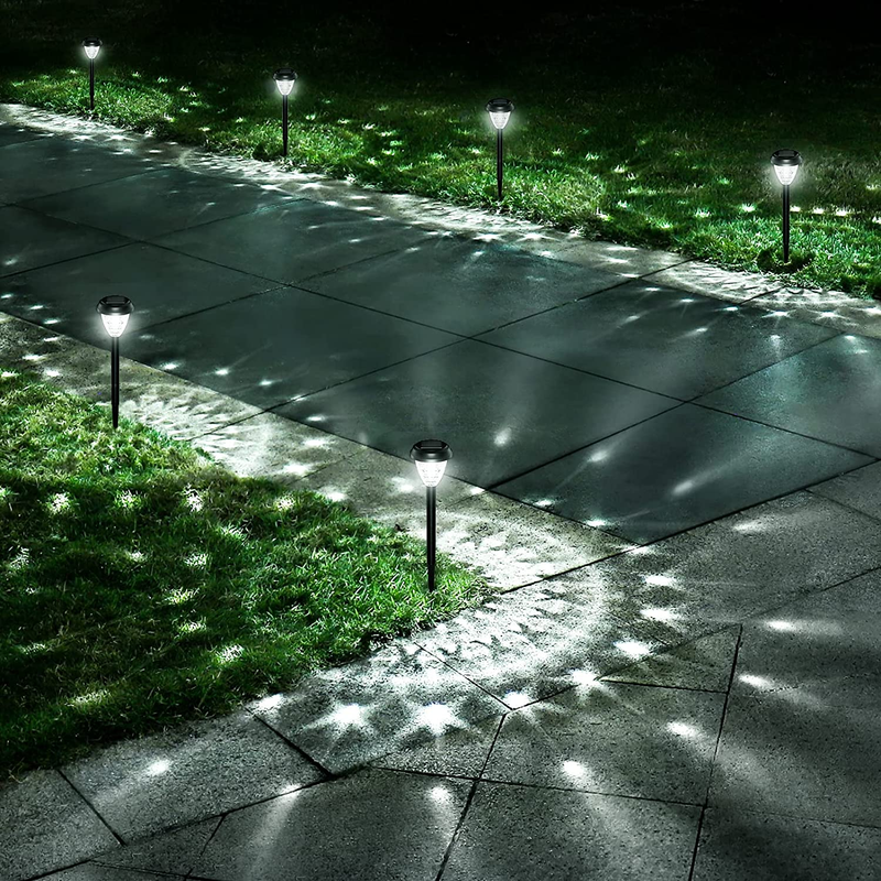 Super Bright Solar Lights, Waterproof 10 Pack, Dusk to Dawn up to 12 Hrs Solar P