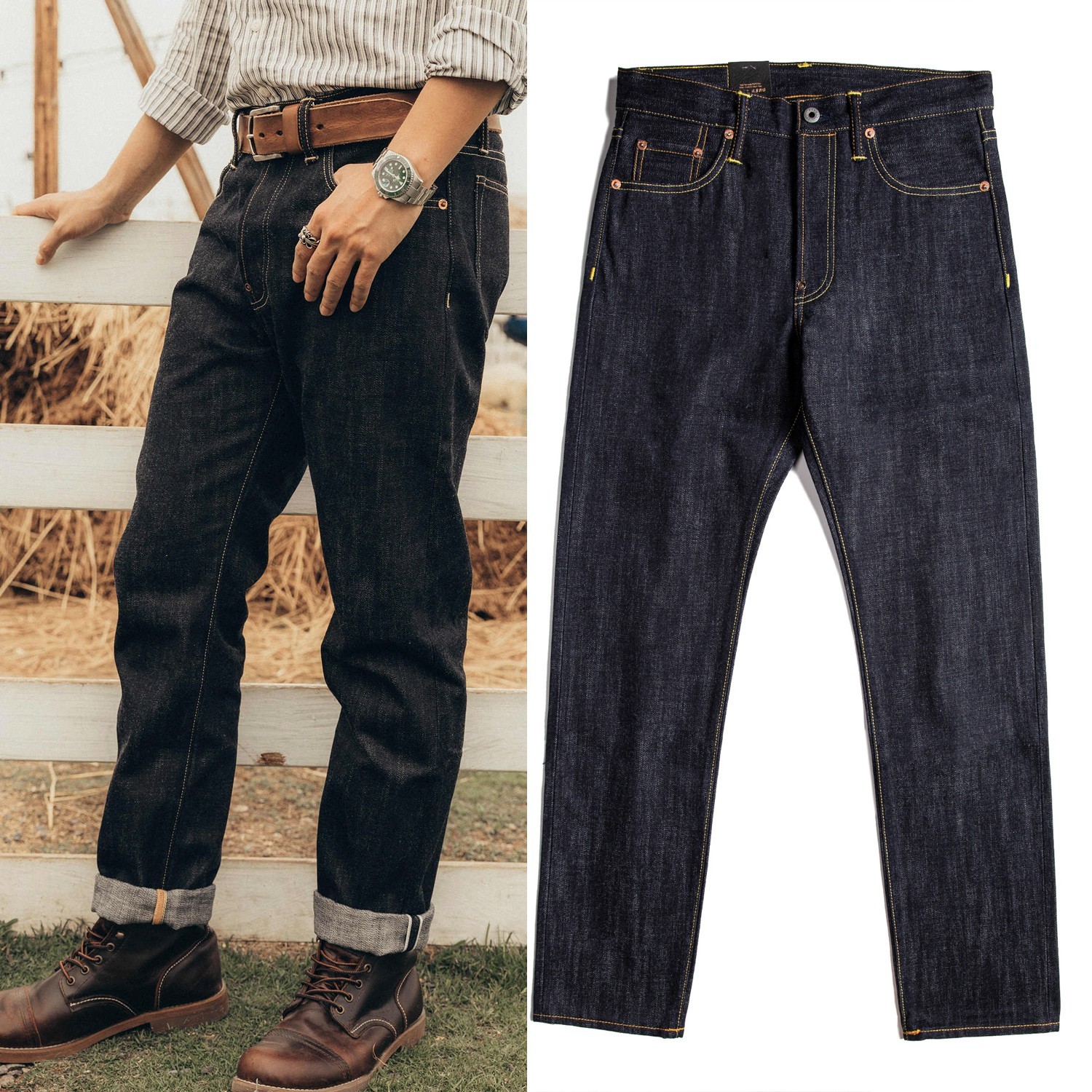 パンツ the red threadS tucked denim 1 THEREDTHREAD / ザレッドスレッド】S tucked denim 1