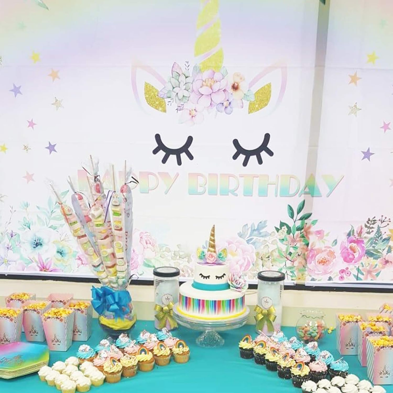 Unicorn Cake Topper Unicorn Birthday Party Supplies Unicorn Birthday Decorations