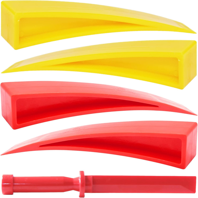 5 Pieces Curved Car Door Window Wedge and Plastic Chisel Scraper,Paintless Dent Repair Tools,Door Wedge Tool for Repair Auto Car Body,Car Auto Repair Home Use Set.