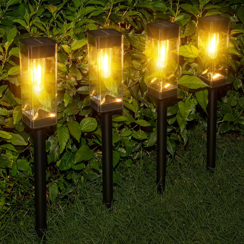 Solar Pathway Lights 8 Pack, Solar Lights Outdoor Waterproof IP65, Bright LED So