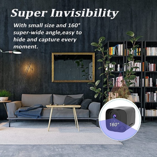 Mini Spy Hidden Camera 4K WiFi Nanny Cam Wireless PIR Small Home Security Camera - Image 21
