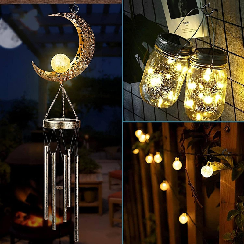 30 Pack Screw Hooks for Outdoor String Lights, Outdoor Hooks for Light Eye Hooks