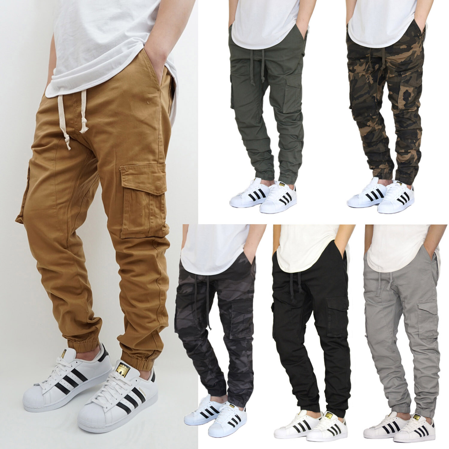 MEN'S CARGO TWILL STRETCH JOGGER PANTS (S-5XL) 6 COLORS MEN'S CARGO TWILL STRETCH JOGGER PANTS (S-5XL) 6 COLORS