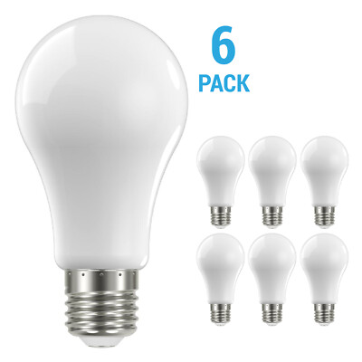 6 Pack Satco S12434 LED Filament Bulbs 120V 13.5W 100W A19 Medium E26 Soft White