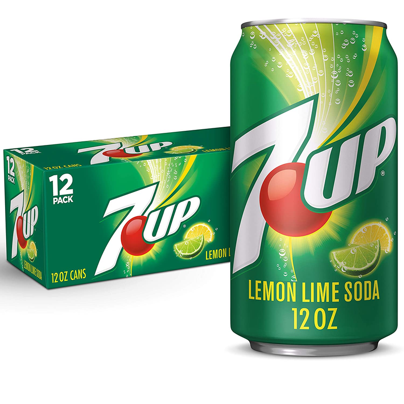 Pack of 12 Lemon Lime Soda, Naturally Flavored and Caffeine Free, 12 Fl Oz