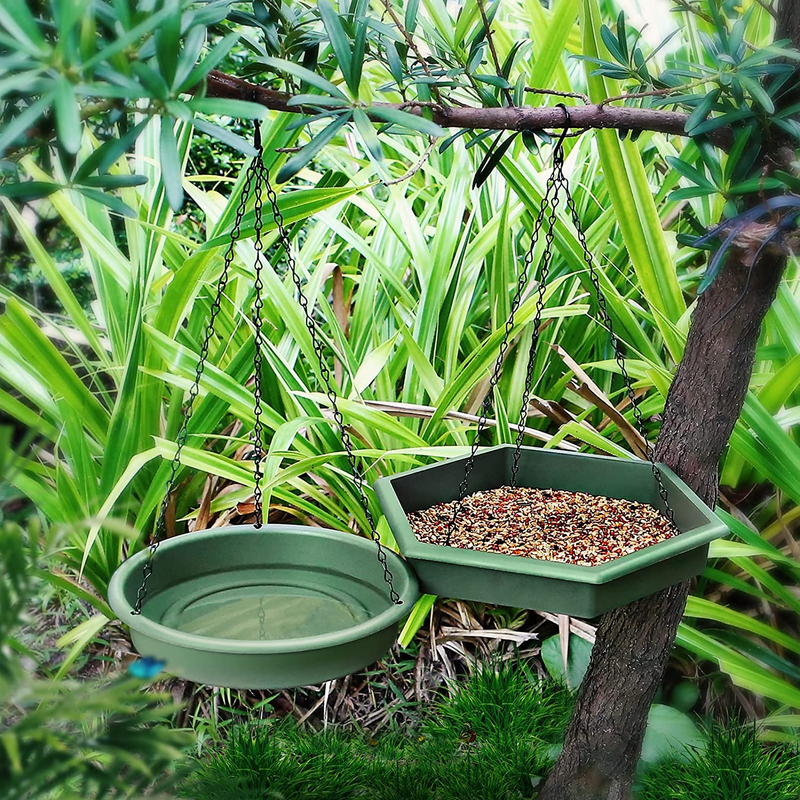 S For Outdoors Hanging Bird Feeder Hanger Set Of 2 Bird Bath ...