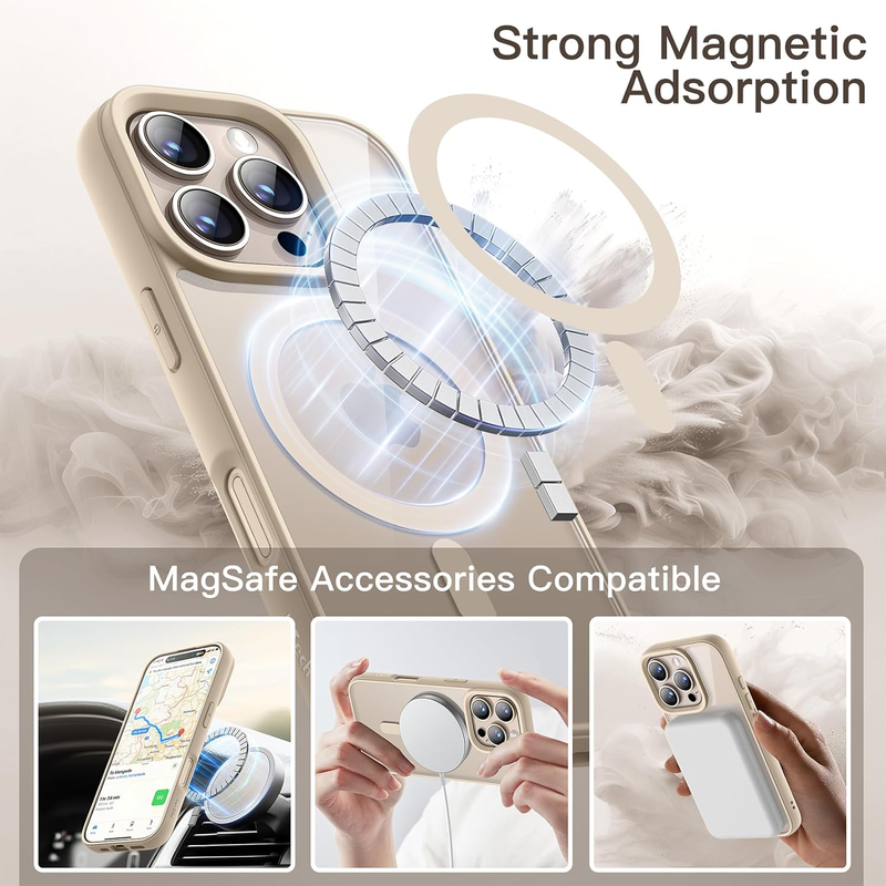 Magnetic Case for iPhone 16 Pro Max 6.9-Inch Compatible with MagSafe, Shockproof