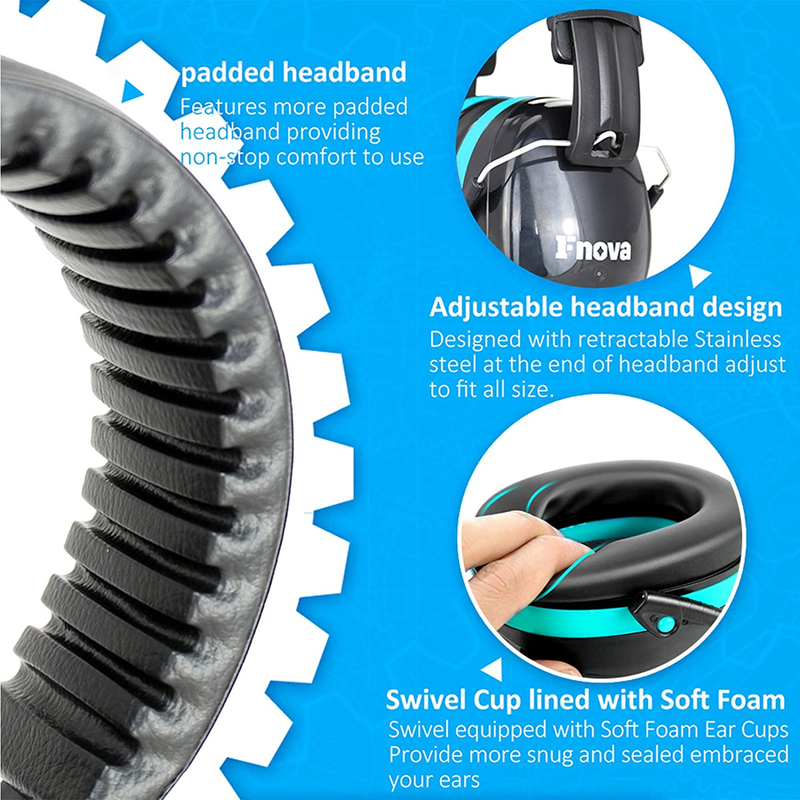 Ear Protection Safety Ear Muffs Defenders for Shooting Concerts 34Db NRR Hearing